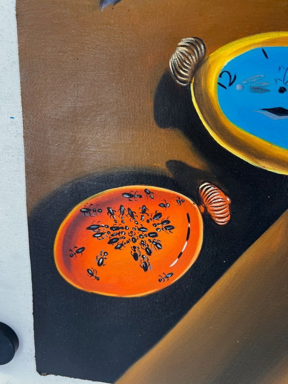 Image 1 of Salvador Dalí – A Second Before - Hand-painted on canvas (rolled up)