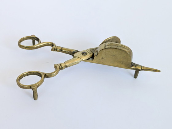 Spegnicandele vintage in ottone a forma di forbici – Oggetti decorativi, Brass (photo 2 of 15)