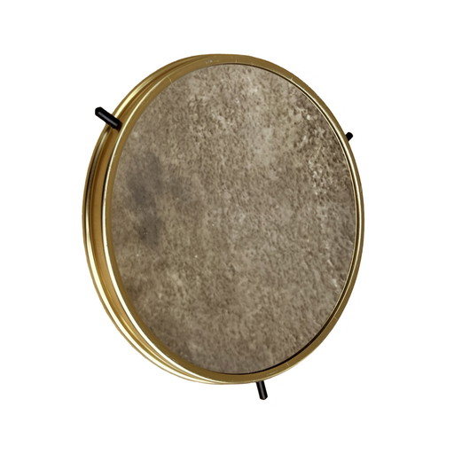 Plateau à miroir rotatif de style régence hollywoodienne, Allemagne, années 1960