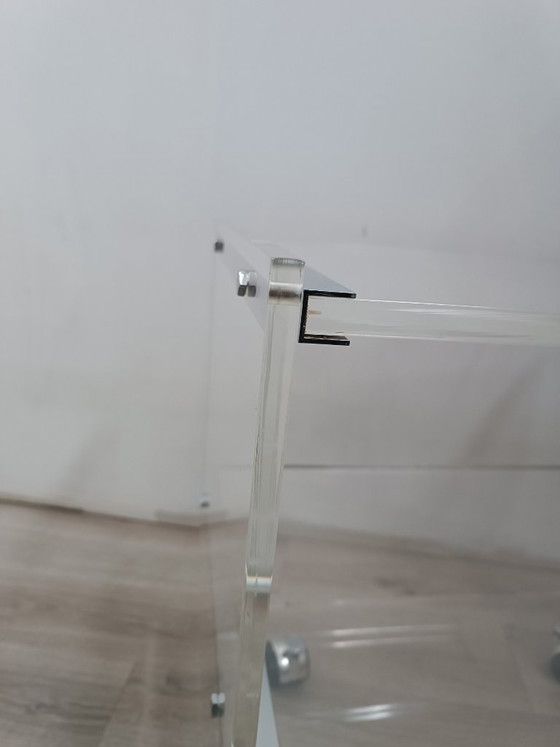 Image 1 of Mesa con ruedas de David Lange para Les invisibles du Marais, años 70