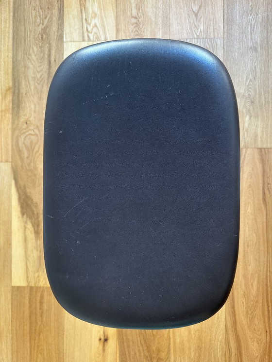 Image 1 of 4x Sgabello da bar Muuto Fiber Tube 65 cm in pelle nera