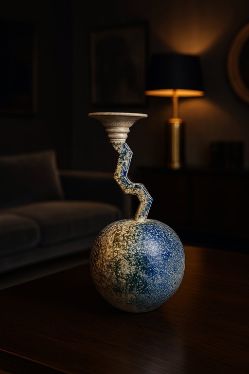 Sculpture en céramique – Objet unique en céramique d'atelier (1970–1990)