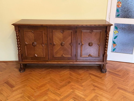 Spanish Style Oak Chest or Dresser, Early 20th Century – Chest of drawers (photo 4 of 5)