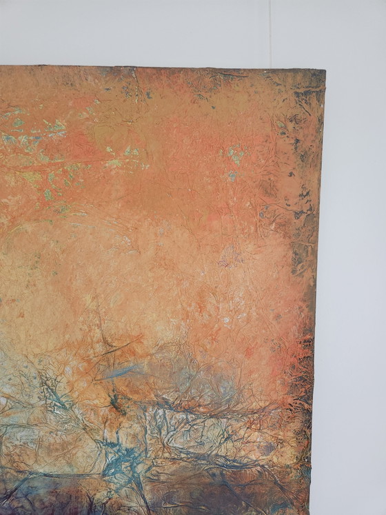 Image 1 of Beautiful Large Abstract Painting "Cold Wind" - MIKA (100x80 cm) incl. Certificate