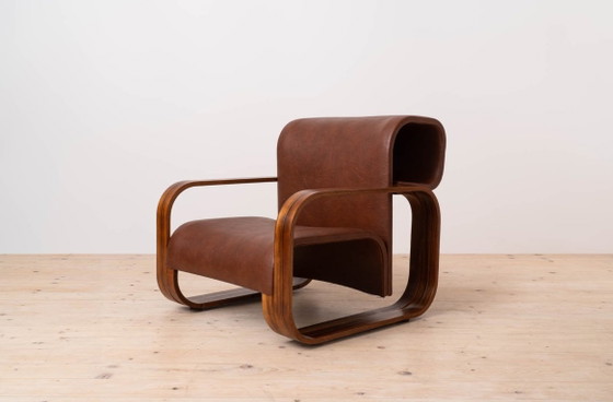 Pair of J. Bočan Brutalist Lounge Chairs for the Czechoslovak Embassy, Stockholm – Armchairs, Wood (photo 12 of 23)