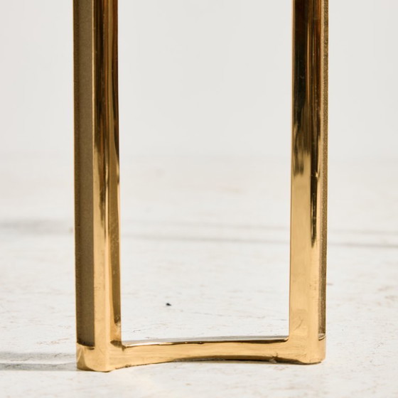 MK11390 Brass and Glass Coffee Table – Copper (photo 5 of 9)