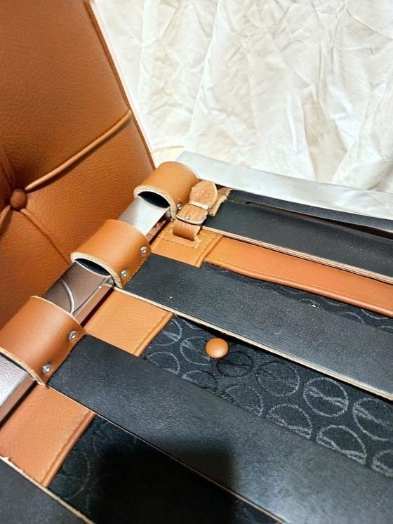 Image 1 of Sillones KNOLL Studio Barcelona (NUEVA Serie 2026) en piel natural (color coñac)