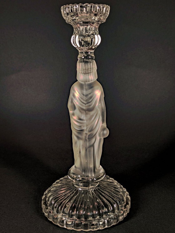 Image 1 of Large torch-style candlestick "The Water Carrier"