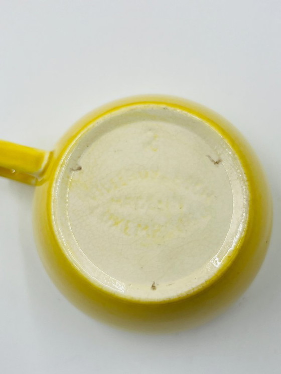 Image 1 of Vintage Boch Belgium 10-cup yellow tea set