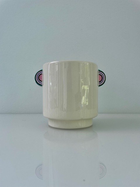 Image 1 of Flower pot with ears - playful design with a wink