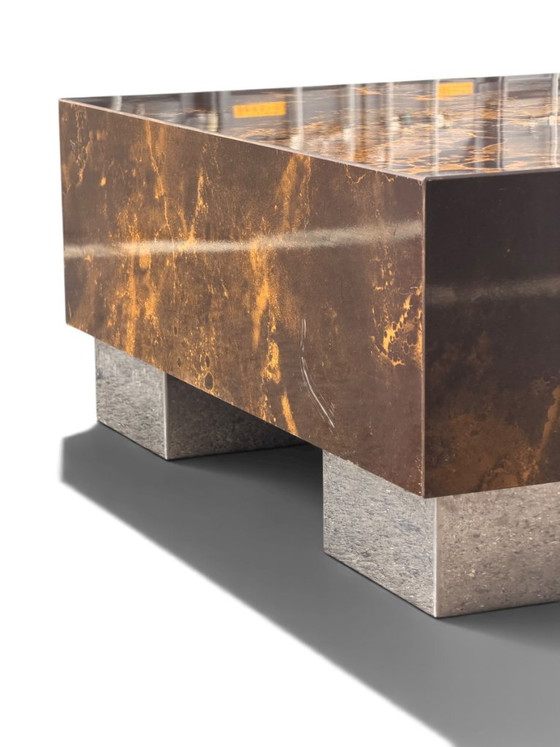 Guy Lefèvre für Ligne Roset Couchtisch aus den 1970er Jahren – „Solar Flare“, Lack- und Metallgestell (photo 11 of 12)