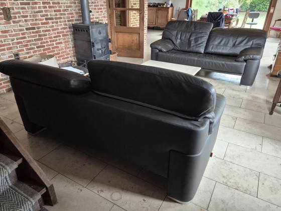 2x Durlet Mambo 2 seaters in Tabacco leather, Brown (photo 3 of 5)