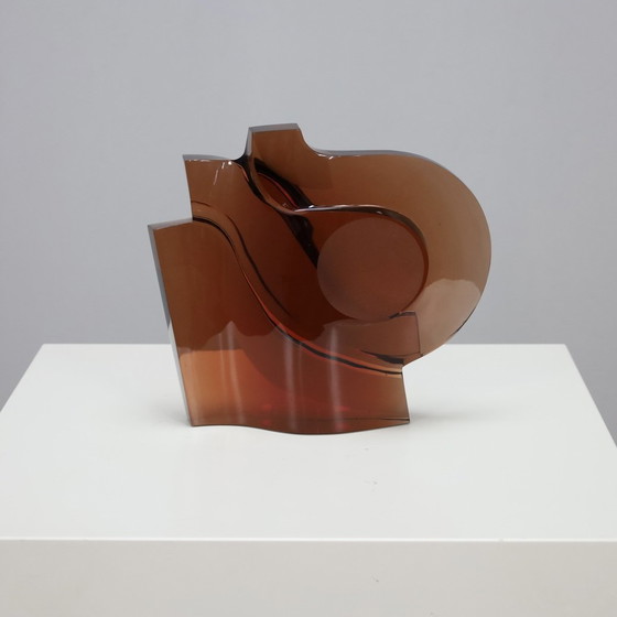 Image 1 of Objet d'art en verre - Attribué à Pavel Havelka