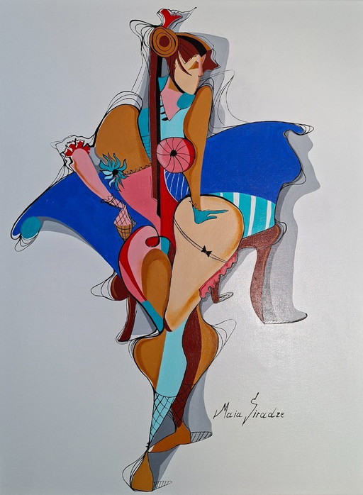 De vrouw/ cubisme/ Maia Siradze 