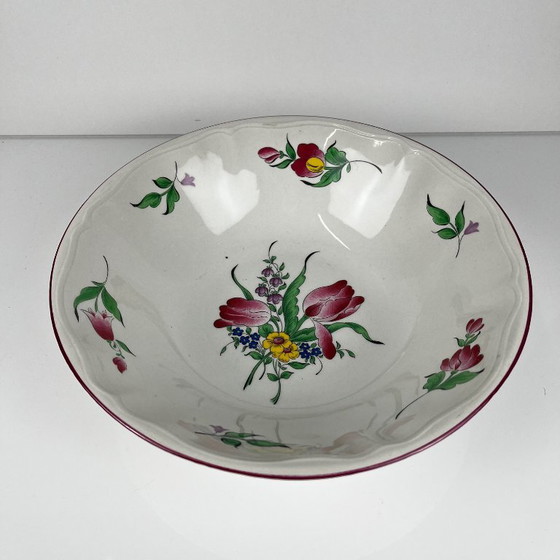 MM Salad Bowl, Réverbère Model by KG Lunéville, tulip motif – Crockery, Ceramic (photo 4 of 8)