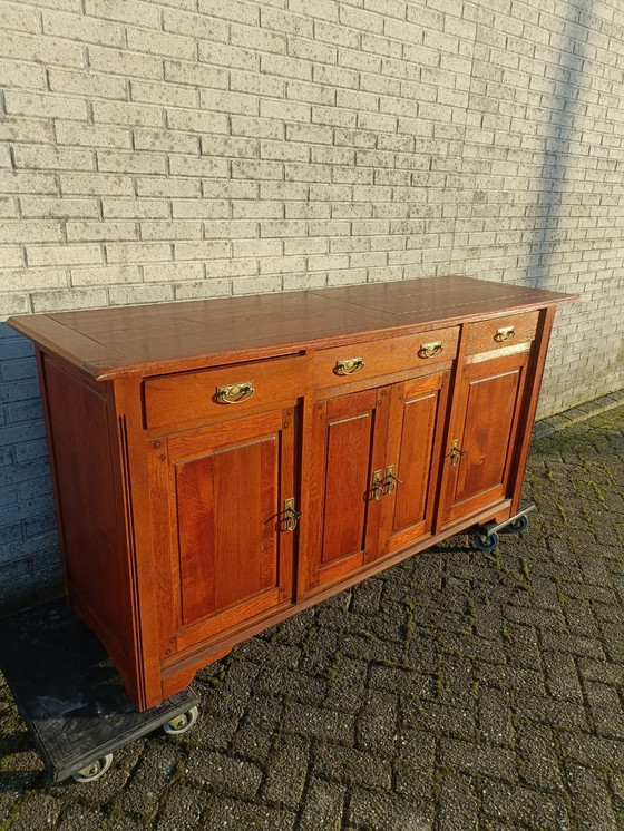 Image 1 of Prachtig hardhouten dressoir 