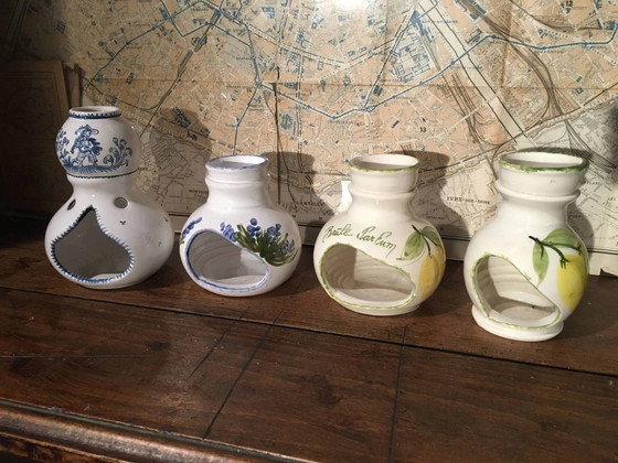 Vallauris und Moustier Parfumbrenner Ihrer Wahl – Kerzenhalter, Porcelain, Vintage (photo 7 of 12)
