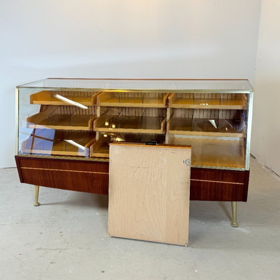 Image 1 of Bancone vintage in teak con 9 cassetti, A. Ahlström