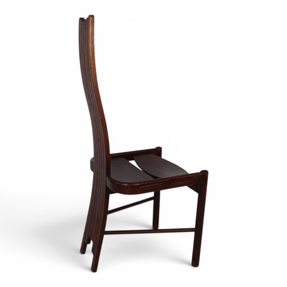 Image 1 of Allmilmö Brutalistischer Eichenstuhl, 1980