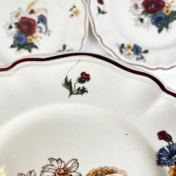 Set of 8 "Agreste" Sarreguemines Dinner Plates, 20th Century – Crockery, Ceramic (photo 9 of 11)