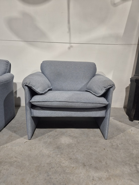Image 1 of 2 x bora bora leolux armchair grey-blue fabric