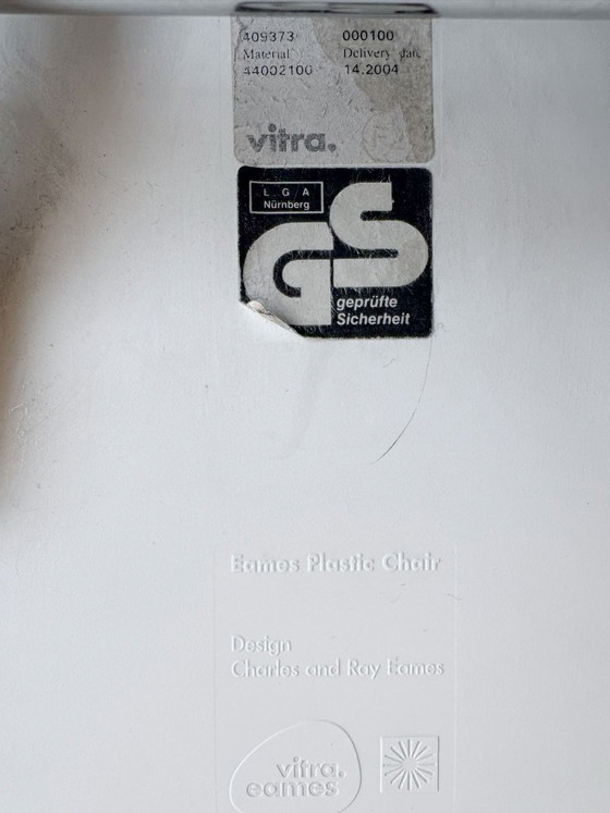 Image 1 of set van 4x Eames Vitra DSS stoelen wit