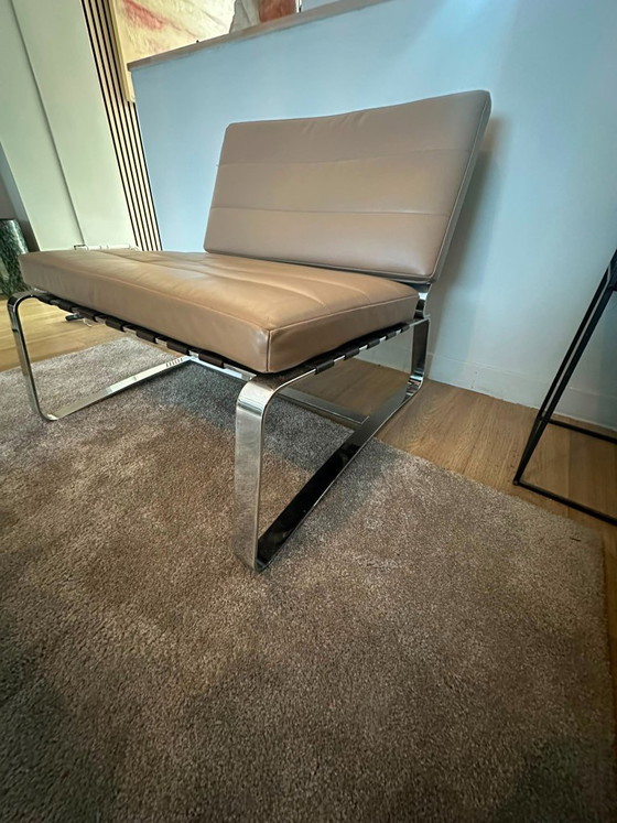 Minotti Delaunay Fauteuil Leren Beige Vintage – Fauteuils d'appoint, Leather (photo 7 of 8)