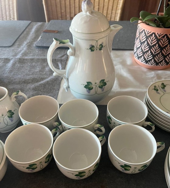 Image 1 of Servizio da caffè Fürstenberg Weinberg - porcellana con pittura a mano