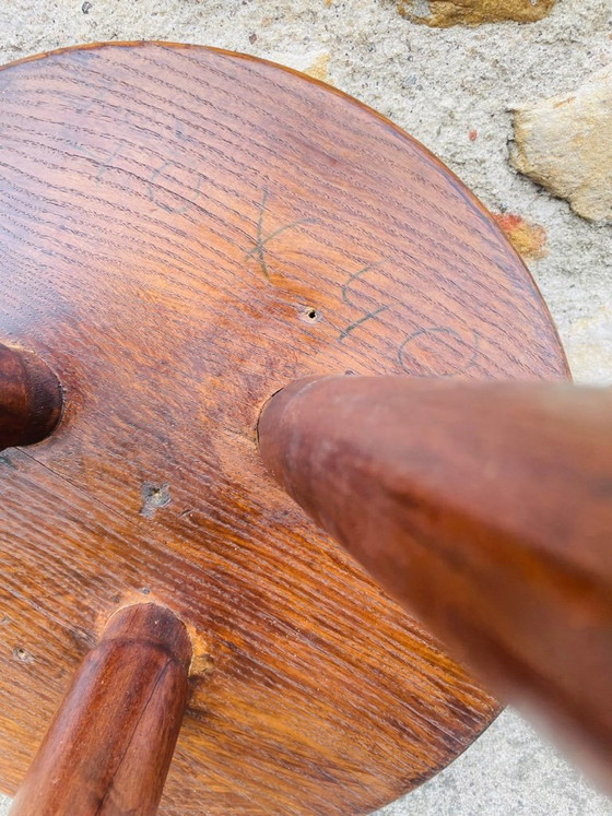 Sgabello Berger vintage, alto, in frassino, di Charlotte Perriand, anni '50 – Sgabelli, Legno (photo 25 of 32)