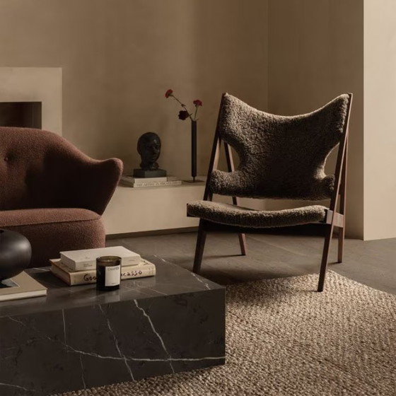 Image 1 of Set of 2 x Audo Copenhagen Plinth Low coffee table marble