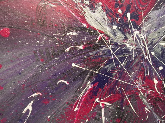 Image 1 of Origineel schilderij van de schilder 2Luss'Art – "Night Drift" – Formaat 60x60 cm