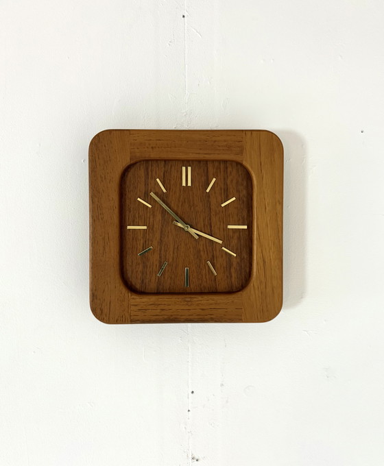 Image 1 of Vintage teakhouten wandklok, Westminster clocks ‘70