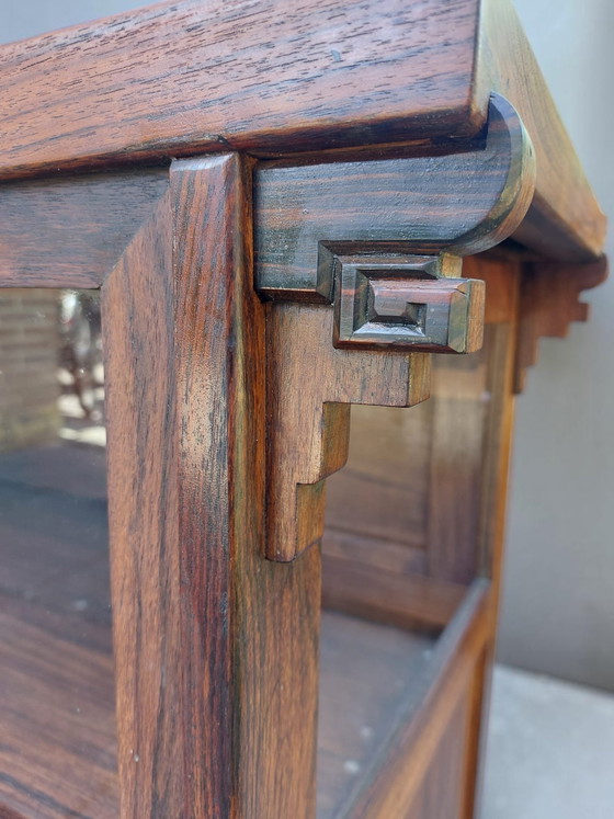 Art Deco drankkastje Amsterdamse School kastje – Drankenkasten, Wood, Glass (photo 7 of 12)