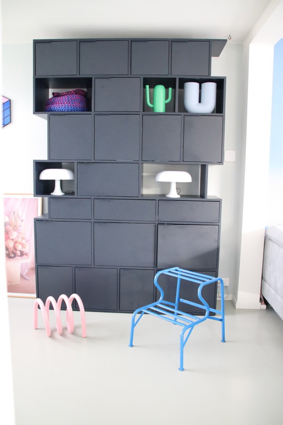 Grote Tylko kast donkerblauw – Boekenkasten, Mdf, Hout (photo 3 of 7)
