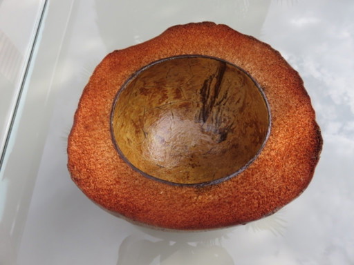 Naturalized coconut ice bucket, 1970