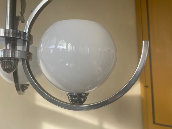 Image 1 of Lámpara colgante Lámpara de techo Art Déco 1930 Gorriones Francés