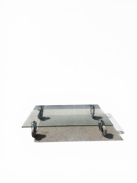 Image 1 of Tavolo con Ruote Coffee Table - Gae Aulenti for FontanaArte (150x100)