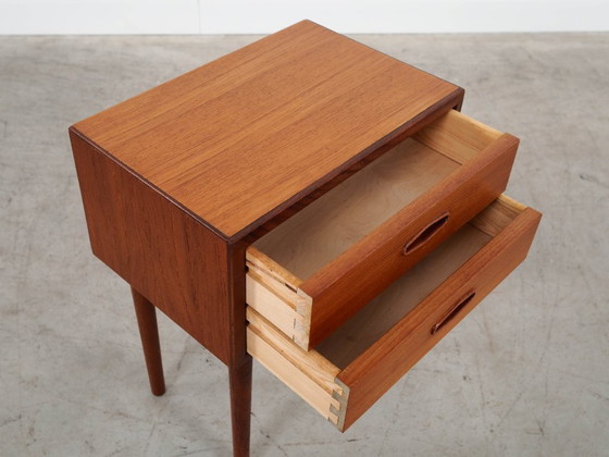 Image 1 of Teak bedside table, Danish design, 1970s, made in Denmark