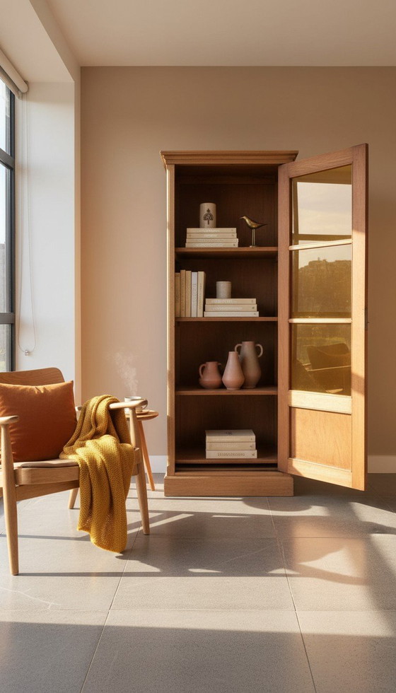 Image 1 of vetrina antica in stile Art Déco