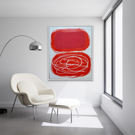 Antadze Abstract Composition XXL – Paintings & Drawings, Canvas, Textile (photo 3 of 15)