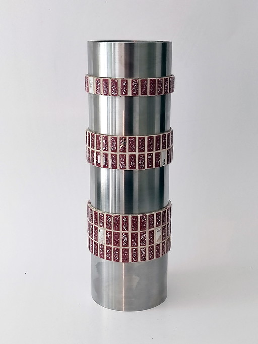 Vase Brutalist Aluminum Design