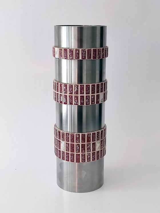 Image 1 of Vase Brutalist Aluminum Design