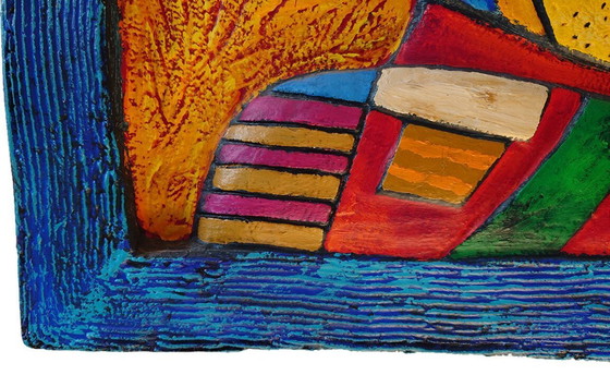 Image 1 of  Clemens Briels - Zeldzaam wandbord: "Yellow Beard of Vegas" - Gesigneerd & Certificaat! ndbord: "Ye