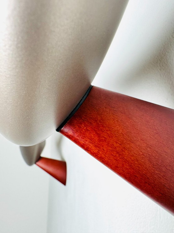 'Servul' Uplighter Wall Lamps by Josep Lluís Cà for Arteluce, Italy 1990s – Wall lights, Wood (photo 4 of 7)