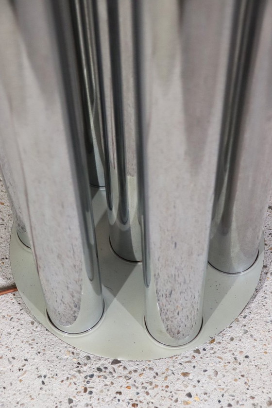 Image 1 of Goffredo Reggiani – Organ / Chrome Tube Floor Lamp – Italy – 1970s