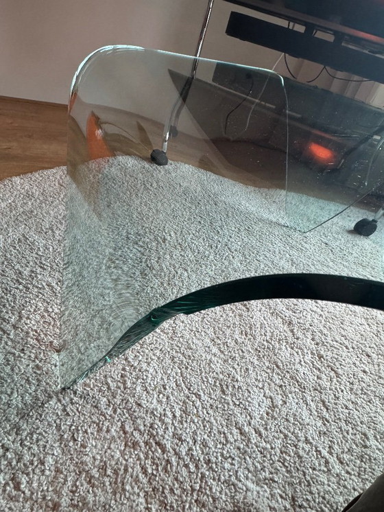 Image 1 of table basse vintage en verre