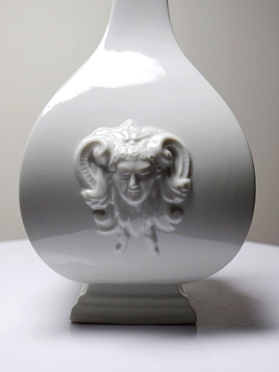 Image 1 of Small Vase, Reproduction of a Meissen Vase, 1715-1720, by Sheffield & Haviland, Limoges