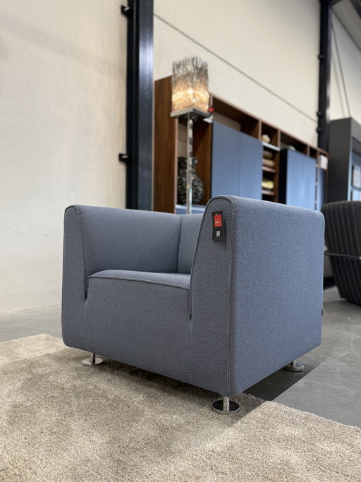 Gelderland 4800 Fauteuil Opera stof Blauw