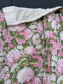 Rideau hortensias vintage