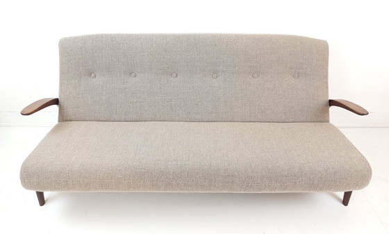 Image 1 of Panca vintage in teak Gimson & Slater De Ploeg in tessuto lana